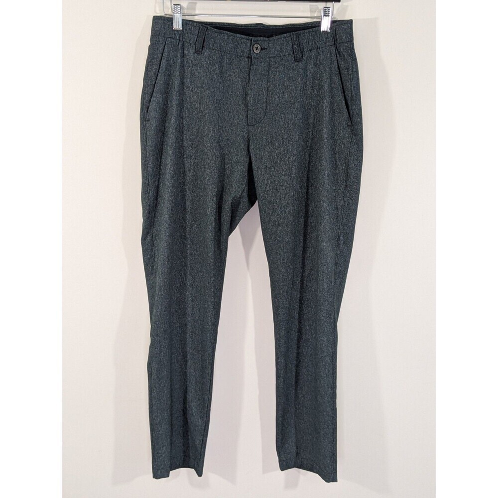 Under Armour Golf Pants Casual Chino Men's Size 32X30 Flat Front Heathered Gray